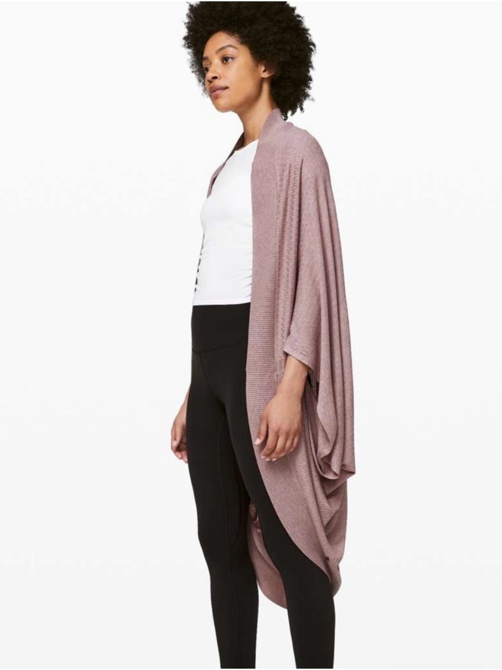 Lululemon Heathered Red Dust Stillness Wrap